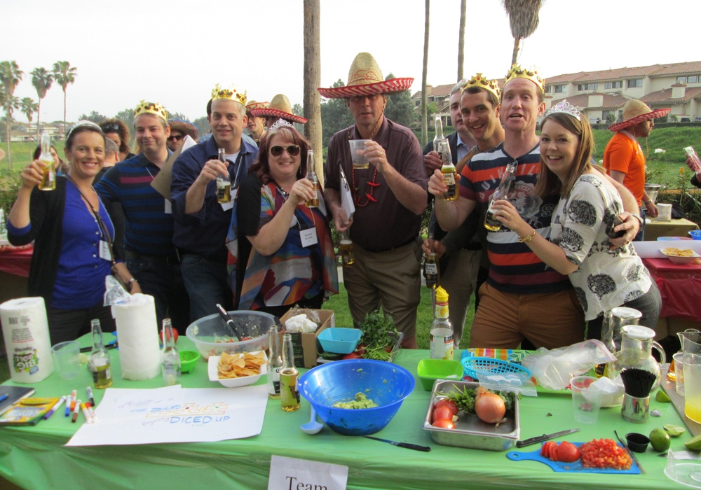 A group of people posing for a picture.