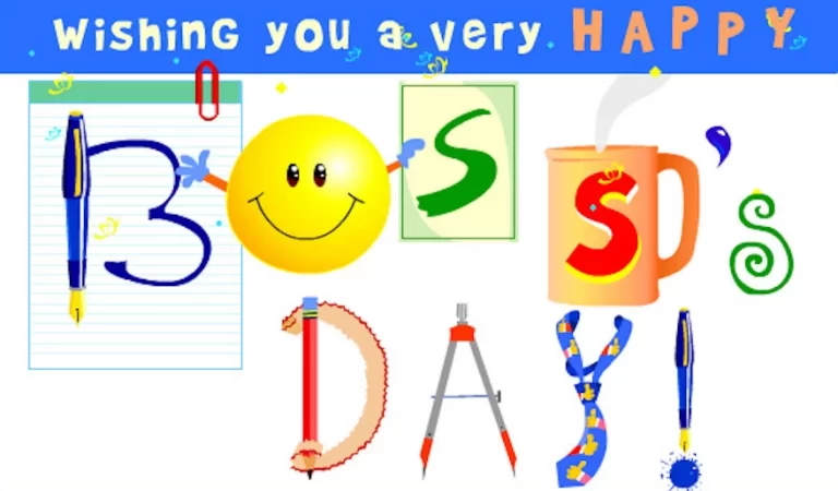 Celebrate Boss's Day with a heartfelt and cheerful card, filled with warm wishes for a very happy boss's day.