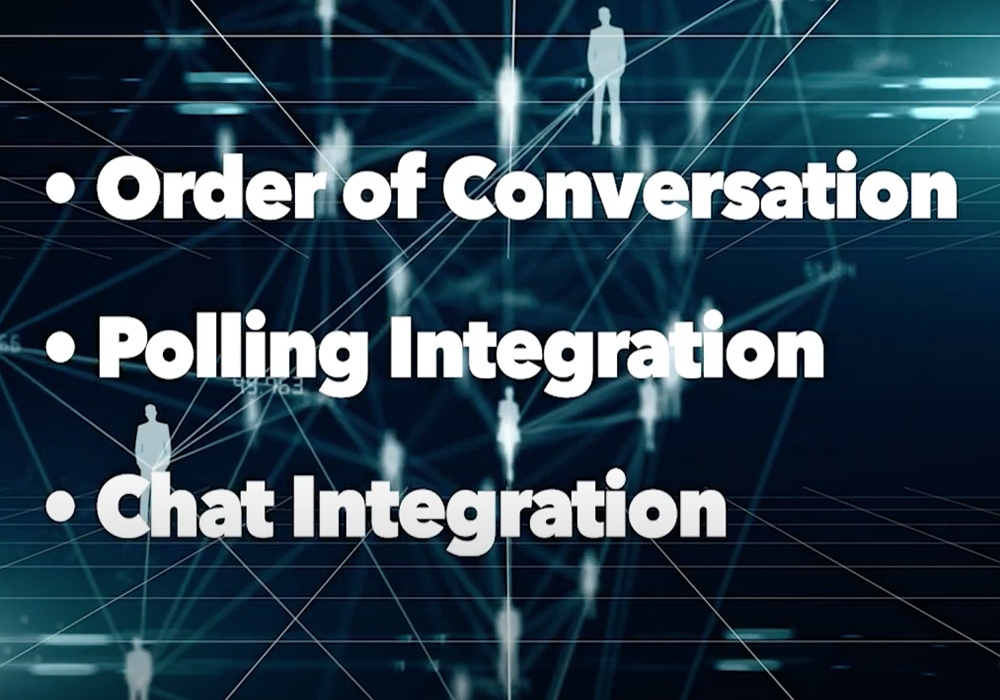 A group of people in a network.