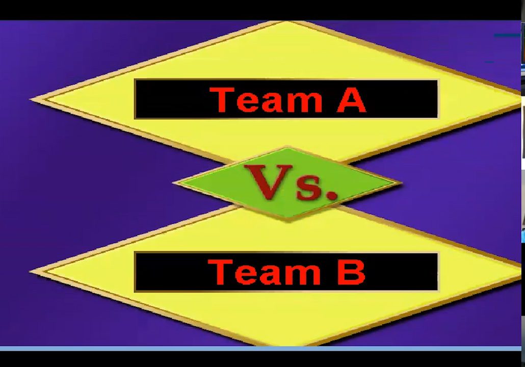 Team a vs team b.