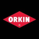 Orkin logo on a black background.