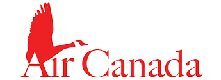 Air canada logo on a white background.