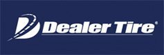 Dealer tire logo on a blue background.