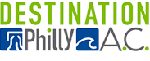 The logo for destination philly ac.