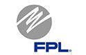 The fpl logo on a white background.