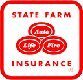 State farm life insurance logo.