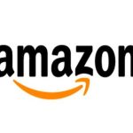 The amazon logo on a white background.