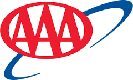 The aaa logo on a white background.