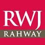 Rwj rahway logo on a red background.