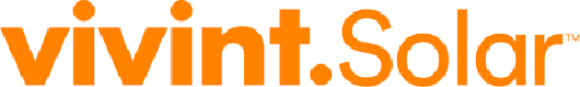 Vivint solar logo on a white background.