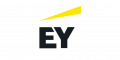 The ey logo on a black background.