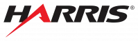 Harris logo on a black background.