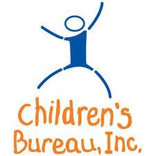 Logo of Children's Bureau, Inc. with a blue stylized figure above the name written in orange text.