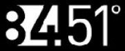 A black and white logo with the number 84551.