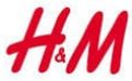 H & m logo on a white background.
