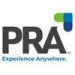 The pra logo on a white background.