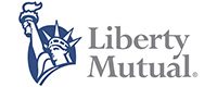 Liberty mutual logo on a white background.