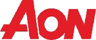 Aon logo on a white background.