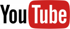 The youtube logo on a black background.