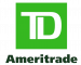 The ameritrade logo on a black background.