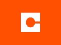 A logo with the letter c on an orange background.