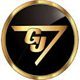 A gold and black logo with the letter g.