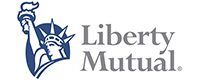 Liberty mutual logo on a white background.