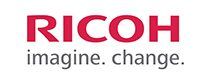 Ricoh imagine change logo on a white background.