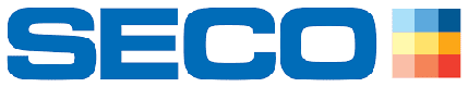 The seco logo on a white background.