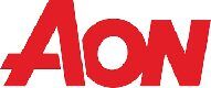 Aon logo on a white background.