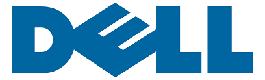 Dell logo on a white background.