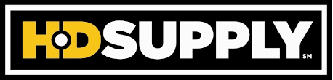 Hd supply logo on a black background.