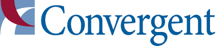 A logo for a company called convergent.