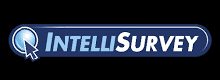 The intel survey logo on a black background.