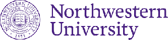 The northwest university logo on a white background.