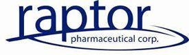The logo for raptor pharmaceutical corp.