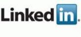 The linkedin logo on a white background.