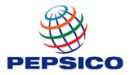 Pepsico logo on a white background.