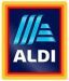 The aldi logo on a white background.