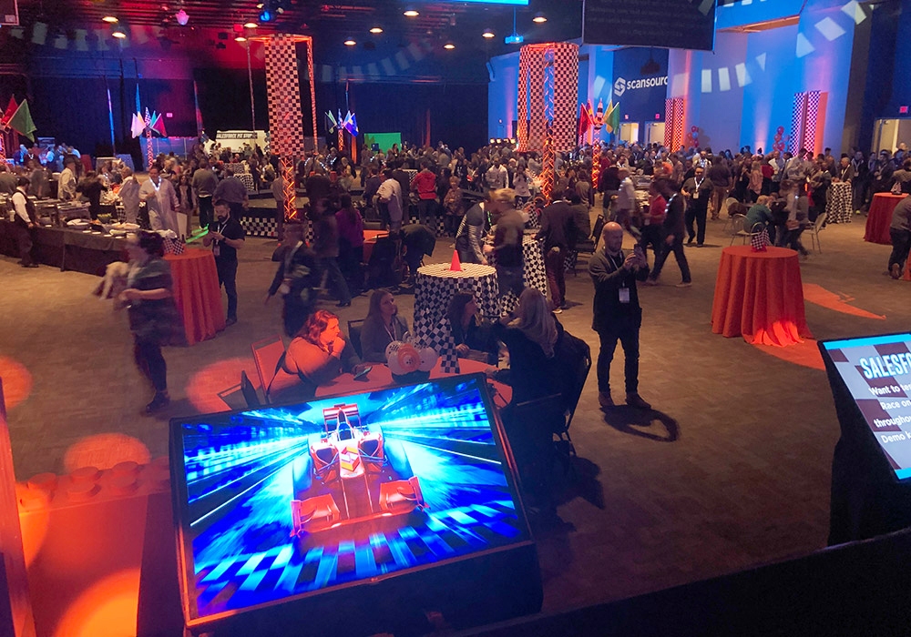 A crowd of people at a gaming convention.