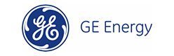 Ge energy logo on a white background.