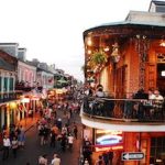 A view of a street in new orleans, louisiana.