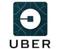 The uber logo on a white background.