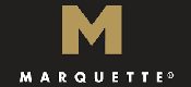 Marquette logo on a black background.
