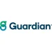 The Guardian logo features a blue and green interlocking "G" symbol next to the word "Guardian" in bold blue letters on a white background.