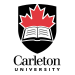 Carleton university logo with a canadian maple leaf.