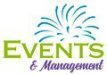 The logo for events & management.