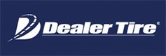 Dealer tire logo on a blue background.