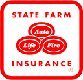 State farm life insurance logo.