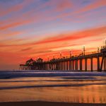 A pier on the beach.